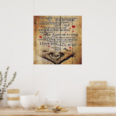 Brief aan mijn man | Geniet van mijn kastje Poster (Keuken)