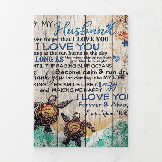 Brief aan mijn man | Gezinsdecoratie | Drieluik Aankondiging (Cover)