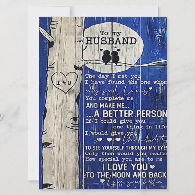 Brief aan mijn man | Husband Gift (Voorkant)