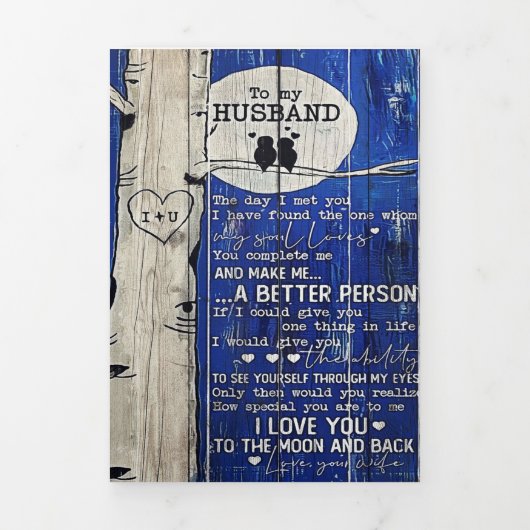 Brief aan mijn man | Husband Gift Drieluik Aankondiging (Cover)
