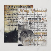 Brief aan mijn man, leuk cadeau met citaten kaart (Voorkant / Achterkant)