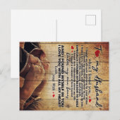 Brief aan mijn man, leuk cadeau voor het gezin aankondigingskaart (Voorkant / Achterkant)