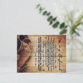 Brief aan mijn man, leuk cadeau voor het gezin aankondigingskaart (Staand voorkant)