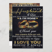 Brief aan mijn man: Love citeert Letter Feestdagenkaart (Voorkant / Achterkant)