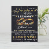 Brief aan mijn man: Love citeert Letter Feestdagenkaart (Staand voorkant)