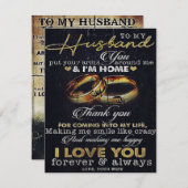 Brief aan mijn man: Love citeert Letter Kaart (Voorkant / Achterkant)