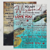 Brief aan mijn man: Love citeert Letter Menu (Voorkant / Achterkant)