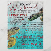 Brief aan mijn man: Love citeert Letter Menu (Voorkant)