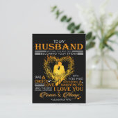 Brief aan mijn man: Love Husband Gift Bedankkaart (Staand voorkant)