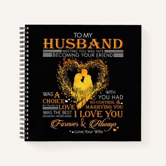 Brief aan mijn man: Love Husband Gift Notitieboek (Voorkant)