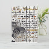 Brief aan mijn man, mooie citaten cadeau feestdagenkaart (Staand voorkant)