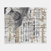 Brief aan mijn man, mooie citaten cadeau fleece deken (Voorkant (Horizontaal))