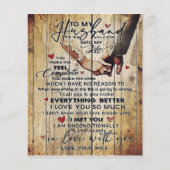 Brief aan mijn man, mooie citaten cadeau flyer (Voorkant)