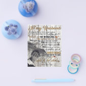 Brief aan mijn man, mooie citaten cadeau flyer (Enkel)