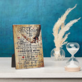 Brief aan mijn man, mooie citaten cadeau fotoplaat (Zijkant)