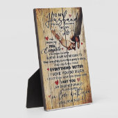 Brief aan mijn man, mooie citaten cadeau fotoplaat (Zijkant)