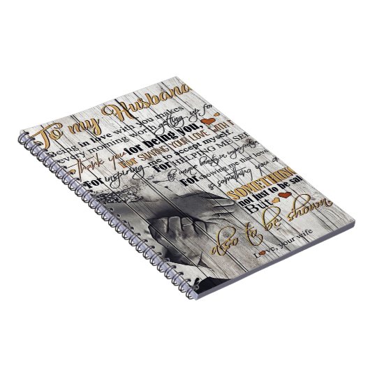 Brief aan mijn man, mooie citaten cadeau notitieboek (Rechterzijde)