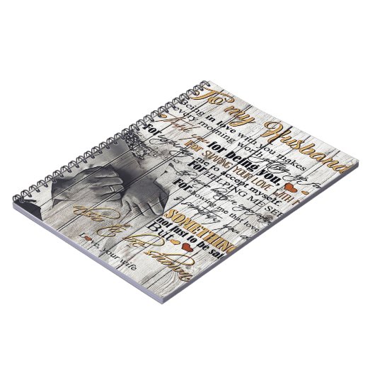 Brief aan mijn man, mooie citaten cadeau notitieboek (Linkerzijde)