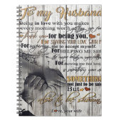 Brief aan mijn man, mooie citaten cadeau notitieboek (Voorkant)