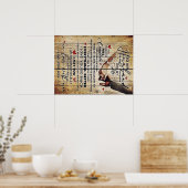 Brief aan mijn man, mooie citaten cadeau poster (Keuken)