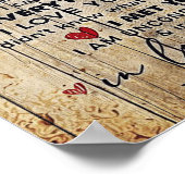 Brief aan mijn man, mooie citaten cadeau poster (Hoek)