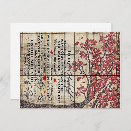 Brief aan mijn man : New Home Gift Briefkaart (Voorkant / Achterkant)