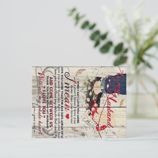 Brief aan mijn man | Offertes over de liefdessitua Briefkaart (Staand voorkant)