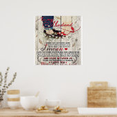 Brief aan mijn man | Offertes over de liefdessitua Poster (Keuken)