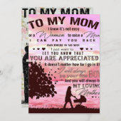 Brief aan mijn moeder | Brief aan het gezin Feestdagenkaart (Voorkant / Achterkant)