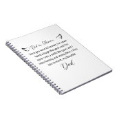 Brief aan mijn vader in de hemel notitieboek (Rechterzijde)