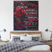 Brief aan mijn vrouw Gift, paardenliefdesweddensch Canvas Afdruk (Insitu (Slaapkamer))