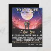 Brief aan mijn vrouw Valentijnsdag Gift Bedankkaart (Voorkant / Achterkant)