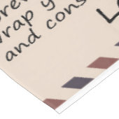 Brief aan mijn vrouw van uw man tafelkleed (Gekanteld)