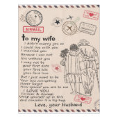 Brief aan mijn vrouw van uw man tafelkleed (Voorkant)