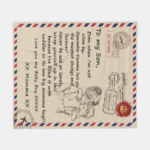 Brief aan mijn zoon van mam fleece deken (Voorkant (Horizontaal))