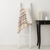 Brief aan mijn zoon van mam sherpa deken (In situ)