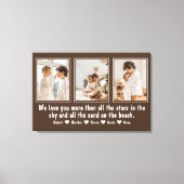 Brief aan moeder gepersonaliseerde aangepaste fami canvas afdruk (Voorkant)