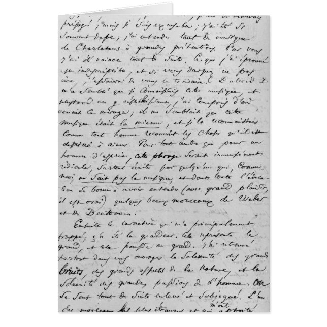 Brief aan Richard Wagner van 17 februari 1860 (Voorkant)