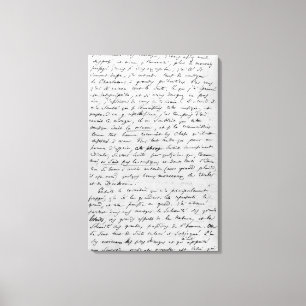 Brief aan Richard Wagner van 17 februari 1860 Canvas Afdruk