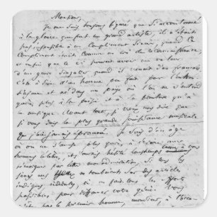 Brief aan Richard Wagner van 17 februari 1860 Vierkante Sticker