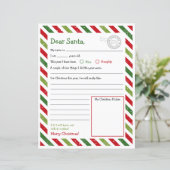 Brief aan Santa, Beste Santa Letter Kinder (Staand voorkant)