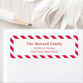 Brief aan Santa Christmas Holiday Adreslabel Etiket