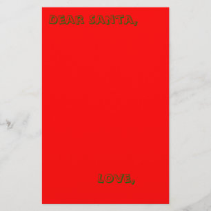 Brief aan Santa-kantoorbenodigdheden