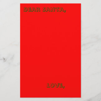 Brief aan Santa-kantoorbenodigdheden