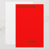 Brief aan Santa-kantoorbenodigdheden (Voorkant / Achterkant)