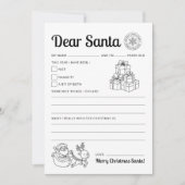 Brief aan Santa Printable Makkelijk te printen Bri (Voorkant)