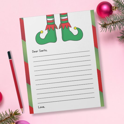 Brief aan Sinterklaas - Elf Laarzen Notitieblok