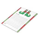 Brief aan Sinterklaas - Elf Laarzen Notitieblok (Schuin)