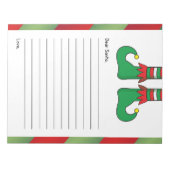 Brief aan Sinterklaas - Elf Laarzen Notitieblok (Voorkant)