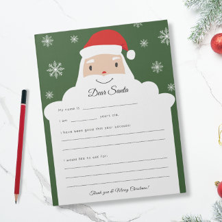 Brief aan Sinterklaas - Joviale Glimlach Notitieblok